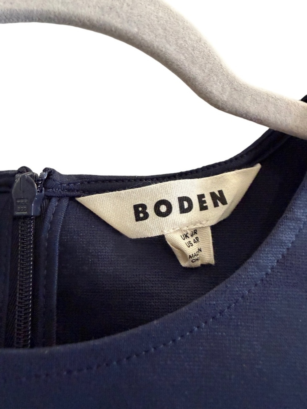 Boden Navy Blue Short Sleeve Sheath Dress Size US 4 - Picture 7 of 8